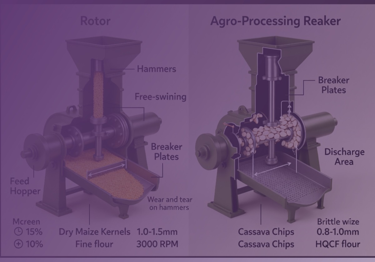 Grain Milling: How Corn and Cassava Flour are Produced and Processed with Hammer Mills